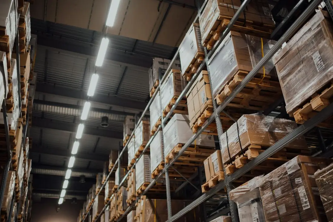 Palletized export cartons